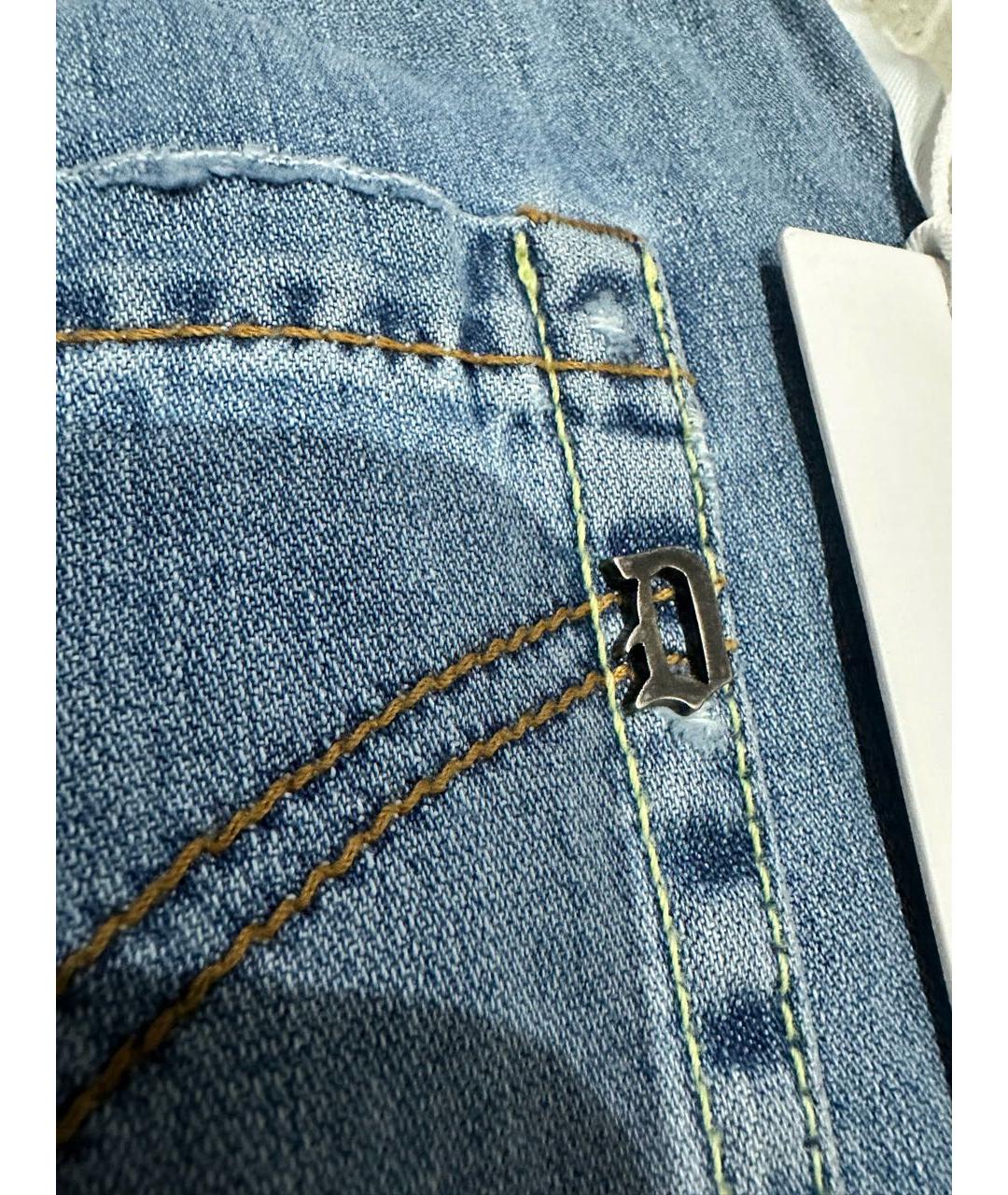 DONDUP Голубые хлопковые джинсы скинни, фото 5