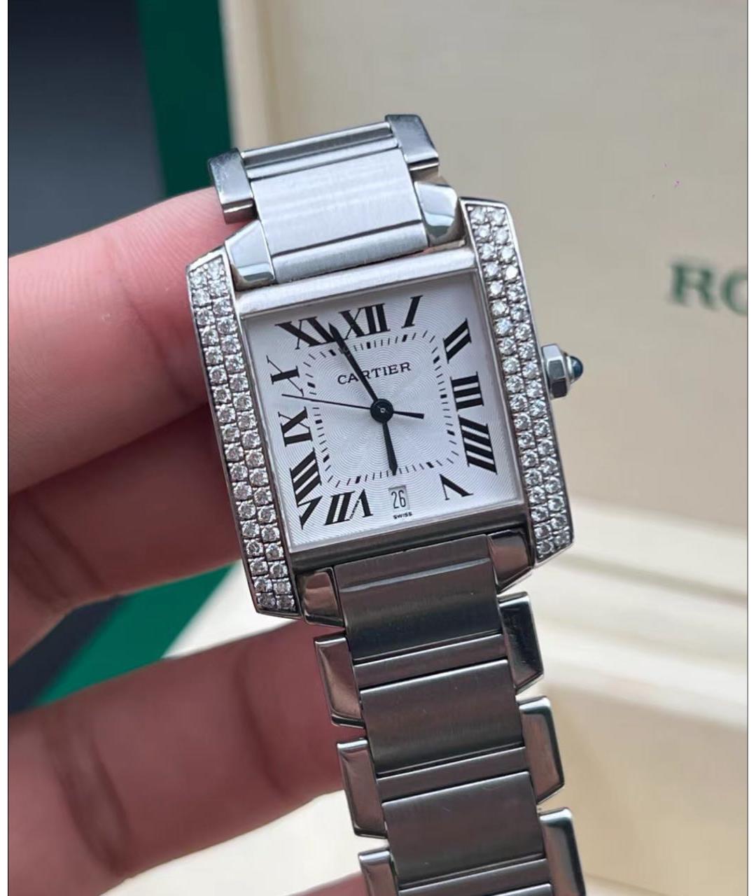 CARTIER Серебряные металлические часы, фото 4