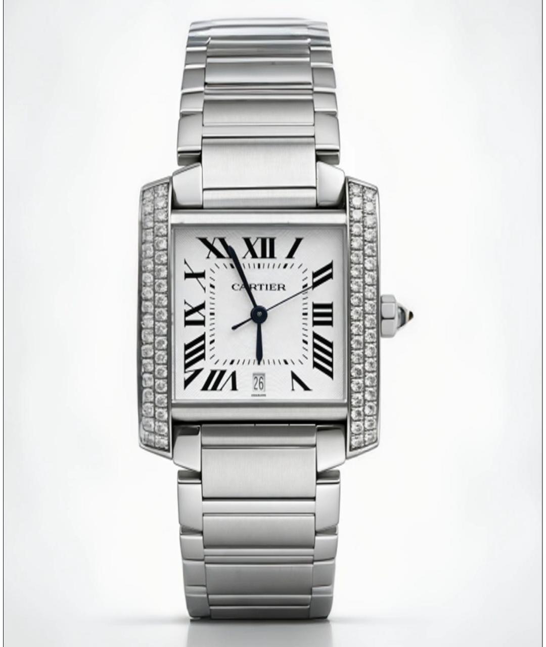 CARTIER Серебряные металлические часы, фото 6