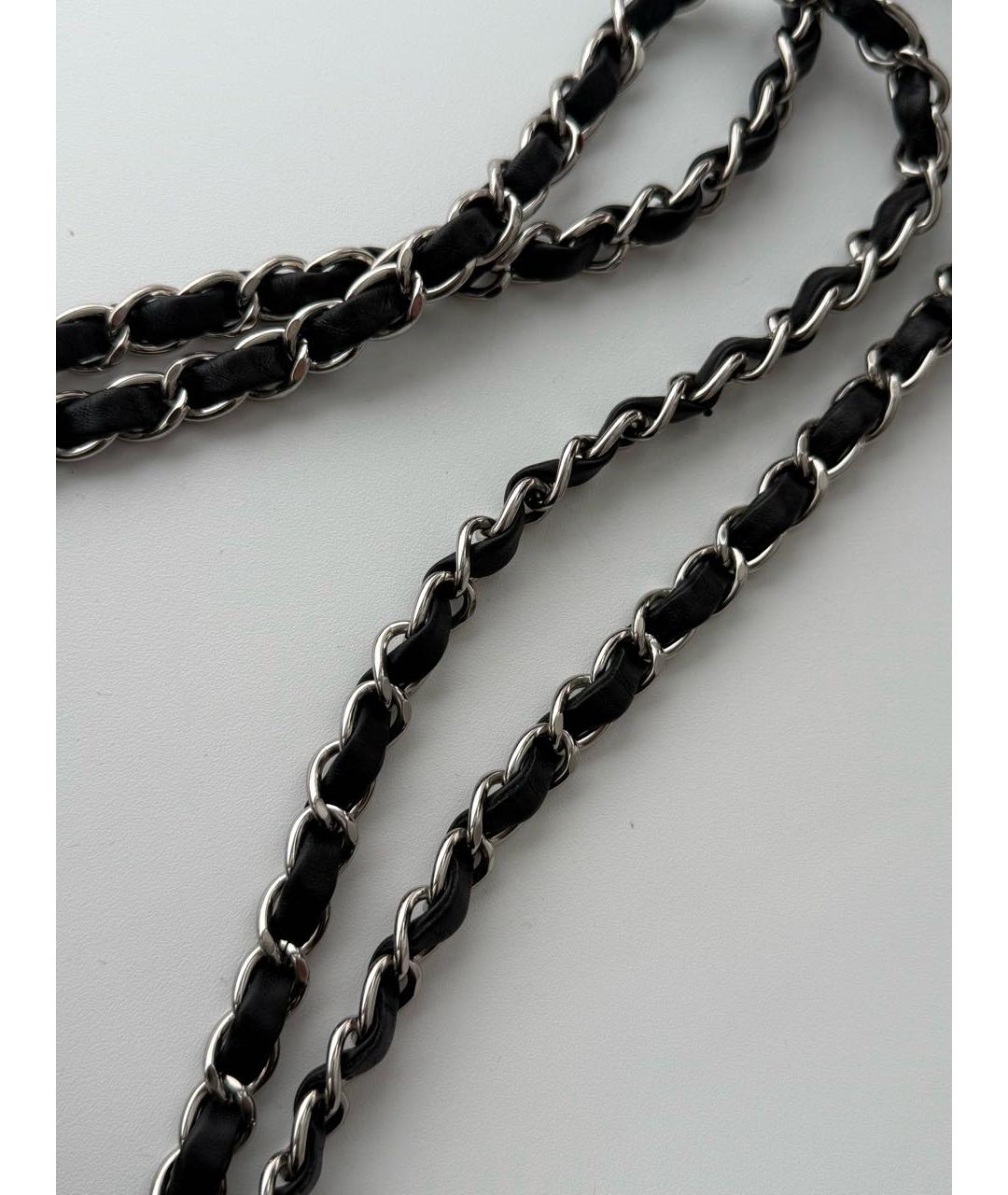 CHANEL Черная кожаная сумка через плечо, фото 3