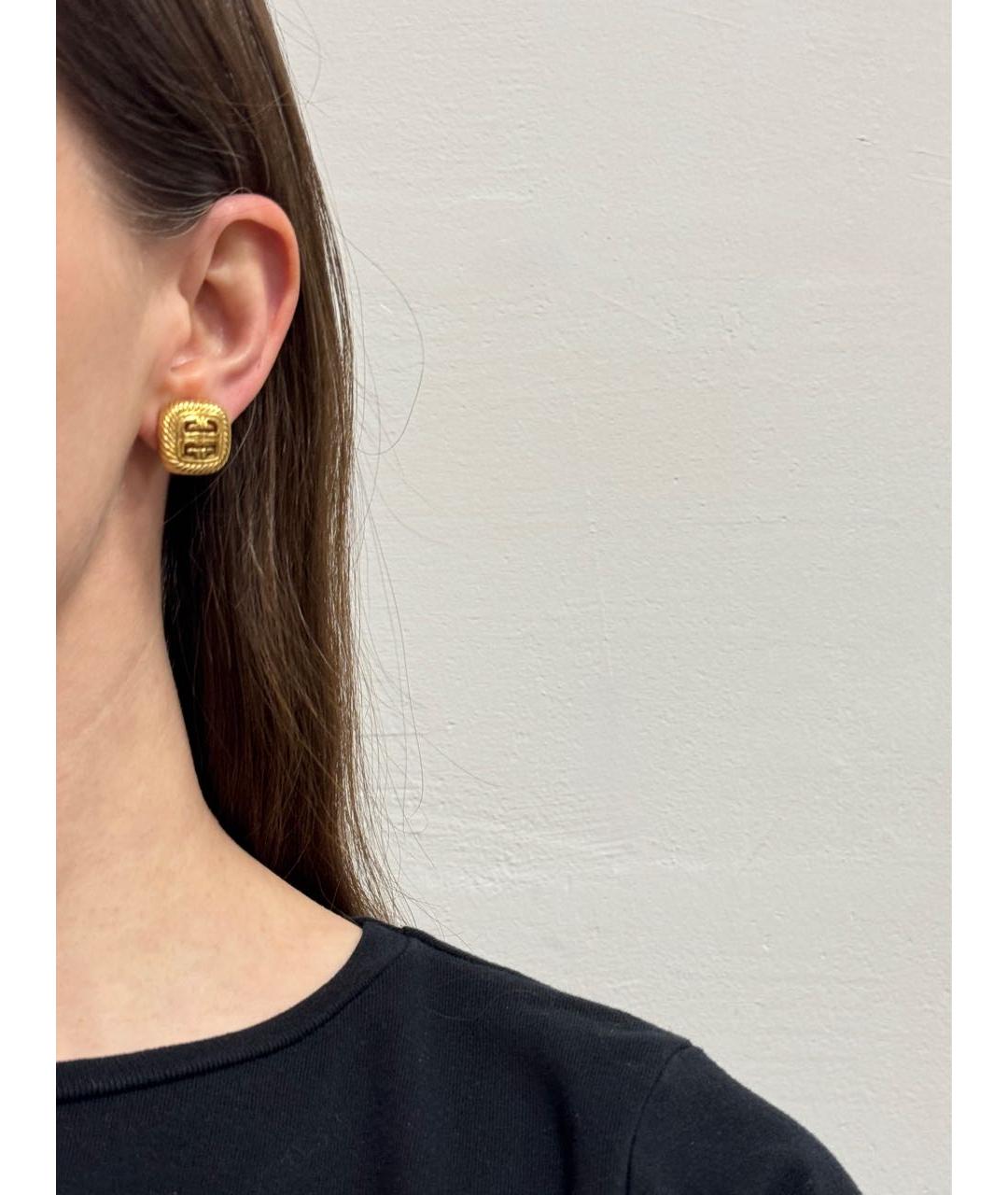 GIVENCHY Золотые позолоченные клипсы, фото 6