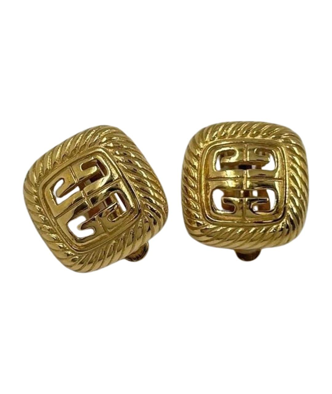 GIVENCHY Золотые позолоченные клипсы, фото 1