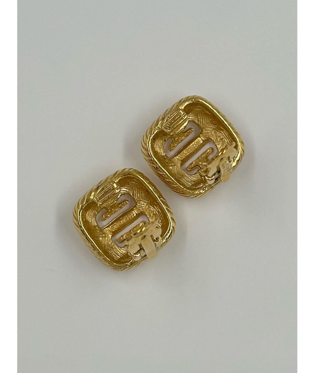 GIVENCHY Золотые позолоченные клипсы, фото 5