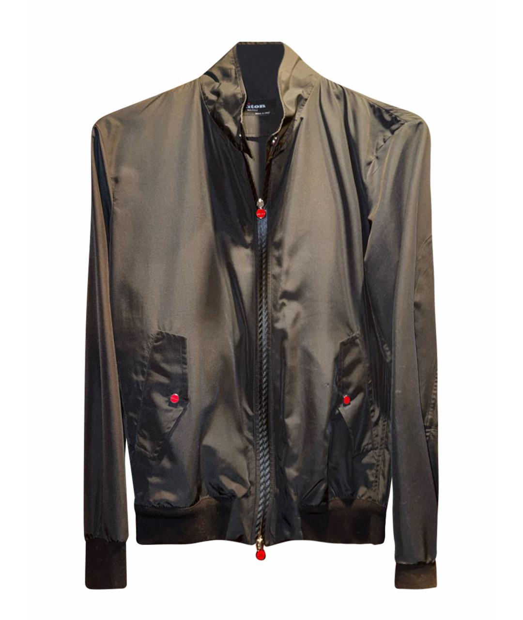 KITON Черная полиэстеровая куртка, фото 1