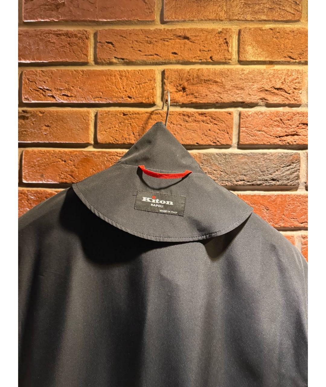 KITON Черная полиэстеровая куртка, фото 5