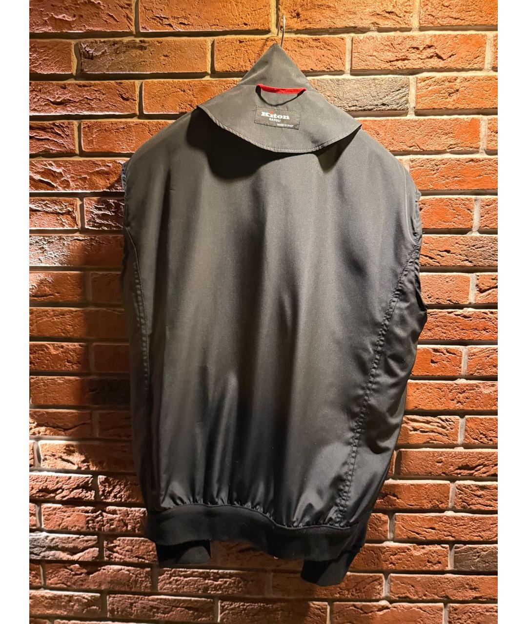 KITON Черная полиэстеровая куртка, фото 3