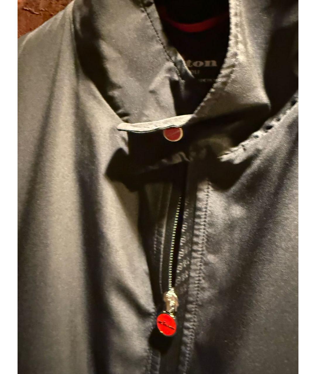 KITON Черная полиэстеровая куртка, фото 4