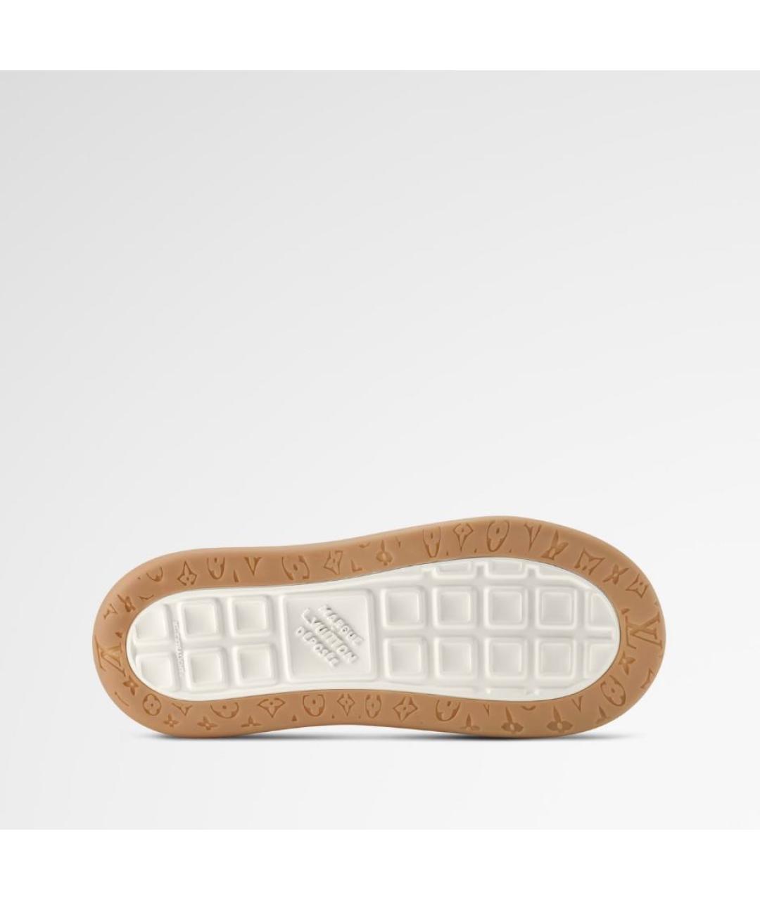 LOUIS VUITTON Темно-синие замшевые низкие кроссовки / кеды, фото 7