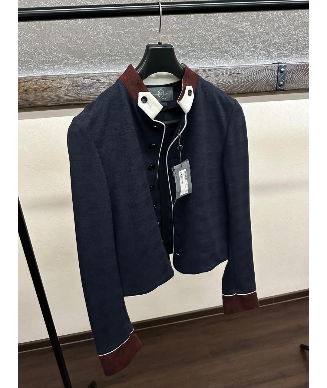 ALEXANDER MCQUEEN Темно-синий шерстяной кардиган, фото 3