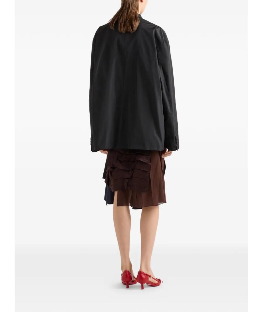 PRADA Черная полиэстеровая куртка, фото 3