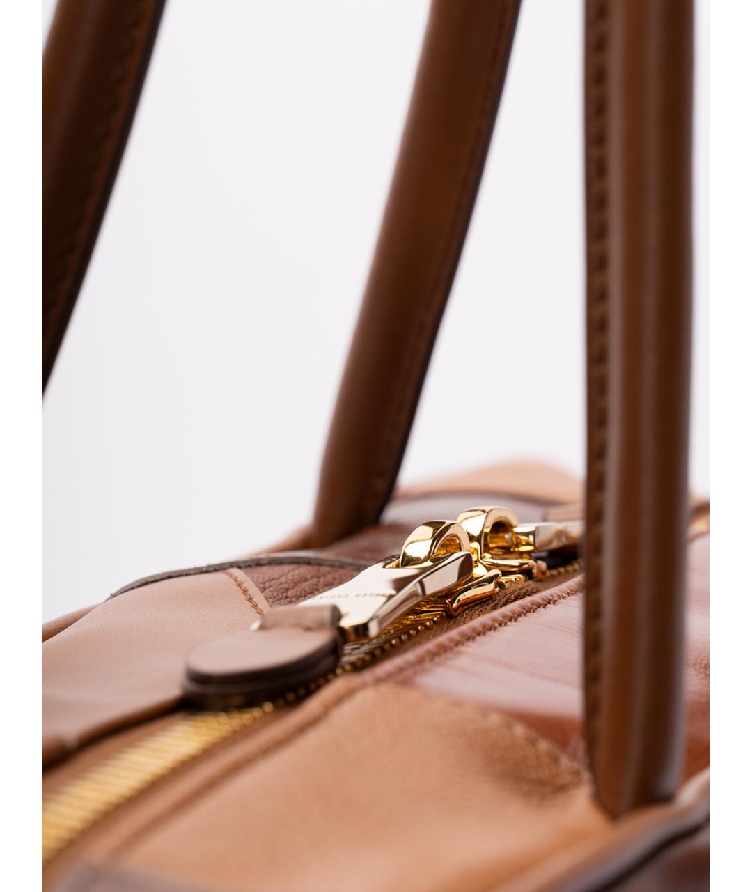 MIU MIU Коричневая кожаная сумка тоут, фото 4