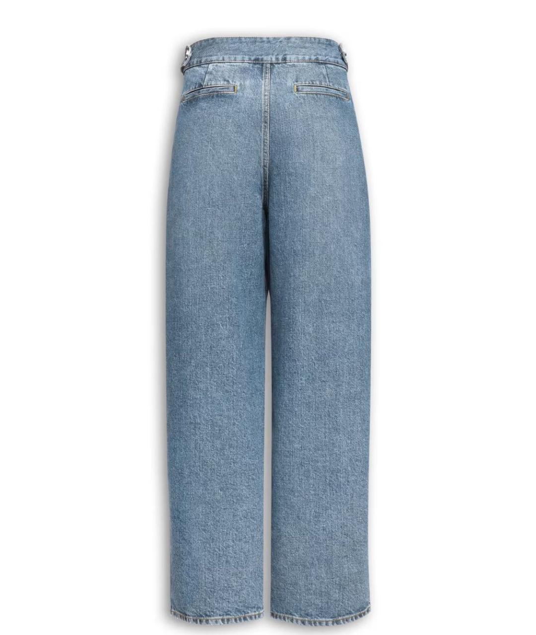 ALAIA Синие хлопковые прямые джинсы, фото 2