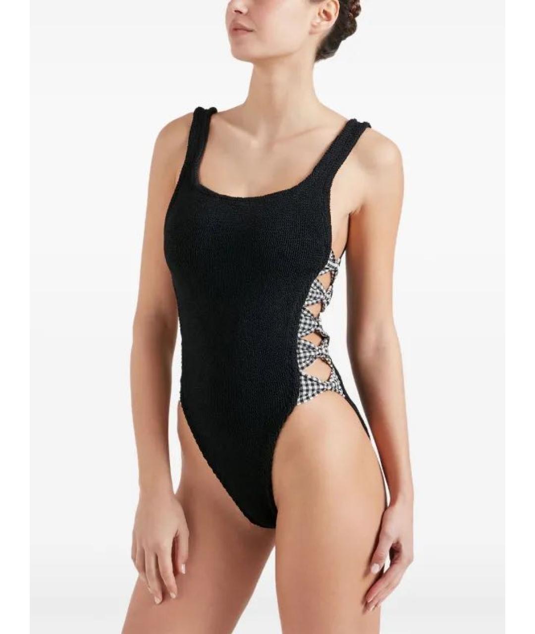 HUNZA G Черный купальник, фото 3