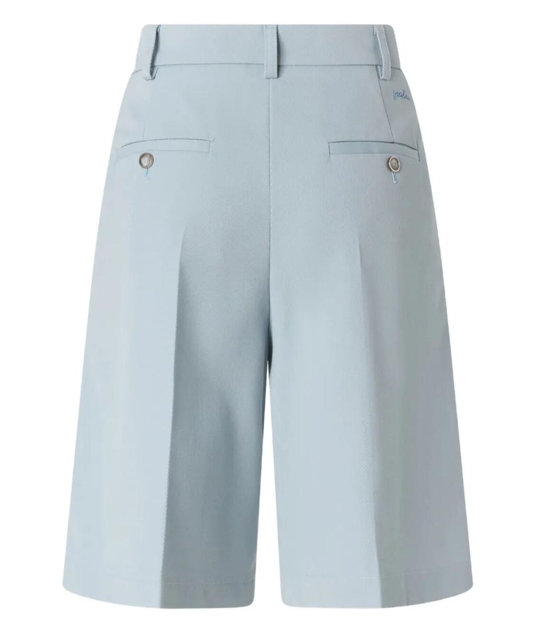 PINKO Голубые полиэстеровые шорты, фото 2