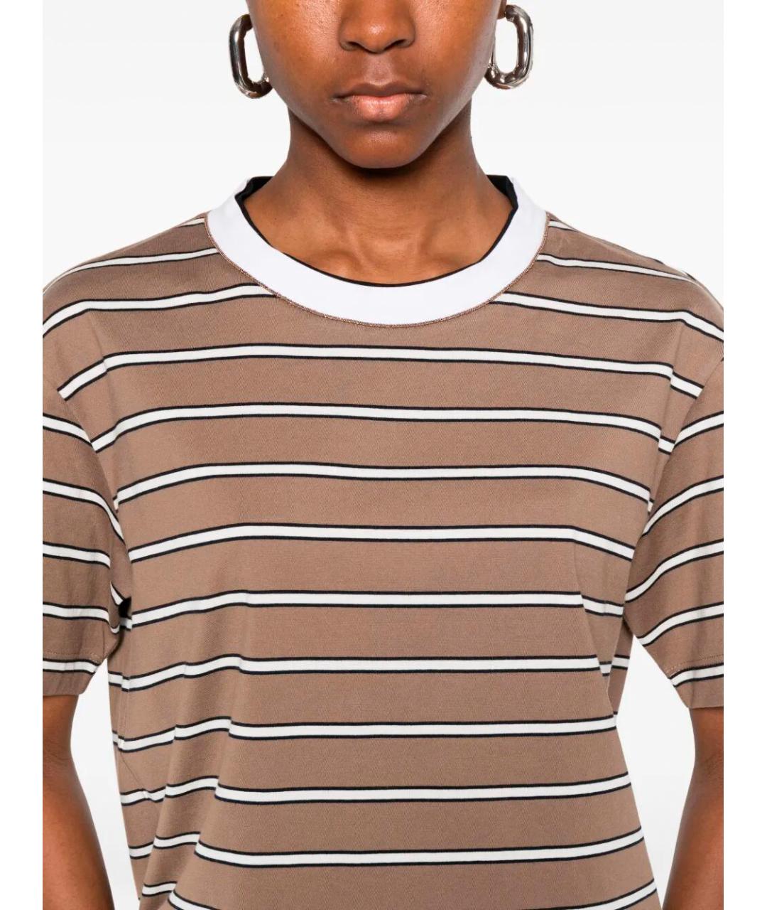 BRUNELLO CUCINELLI Мульти хлопковая футболка, фото 3