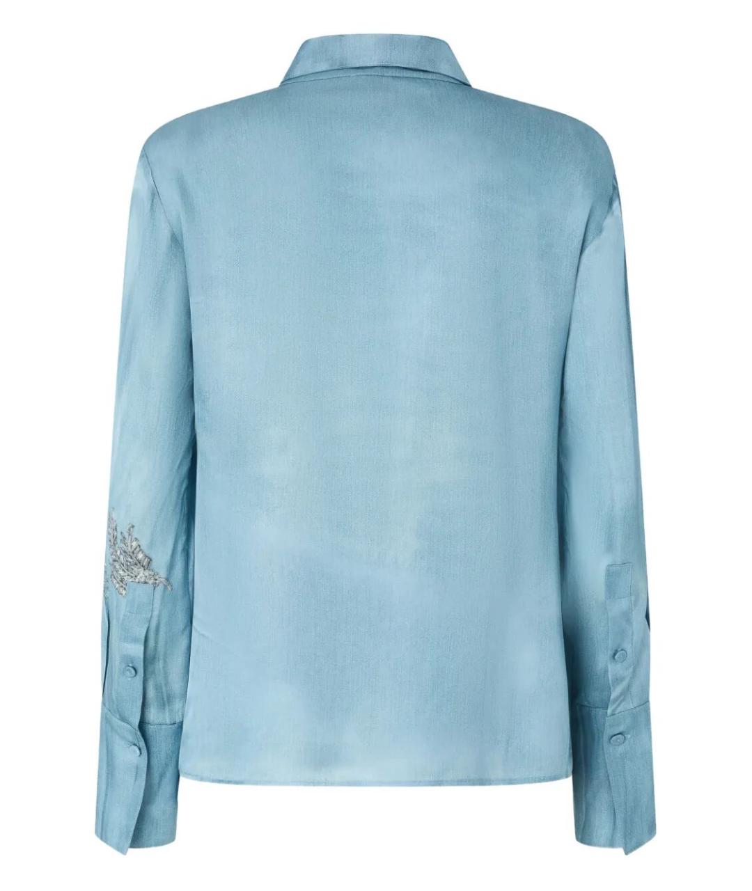 PINKO Голубая вискозная рубашка, фото 2