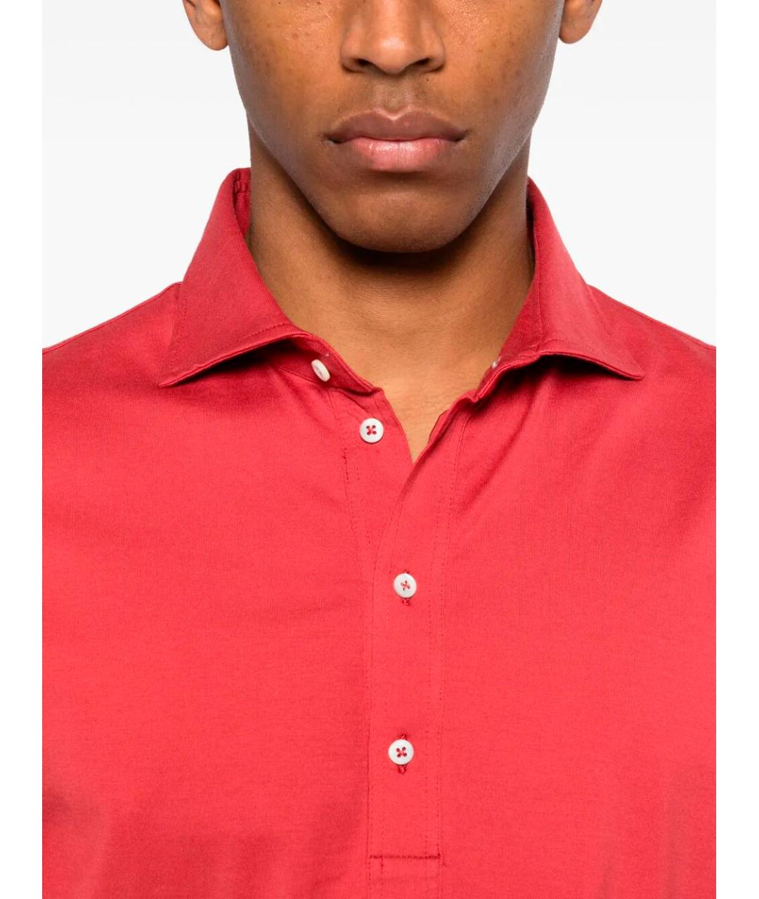 BRUNELLO CUCINELLI Хлопковое поло с коротким рукавом, фото 3