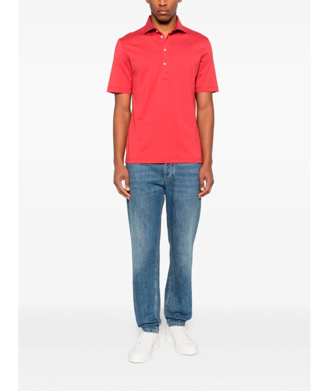 BRUNELLO CUCINELLI Хлопковое поло с коротким рукавом, фото 2