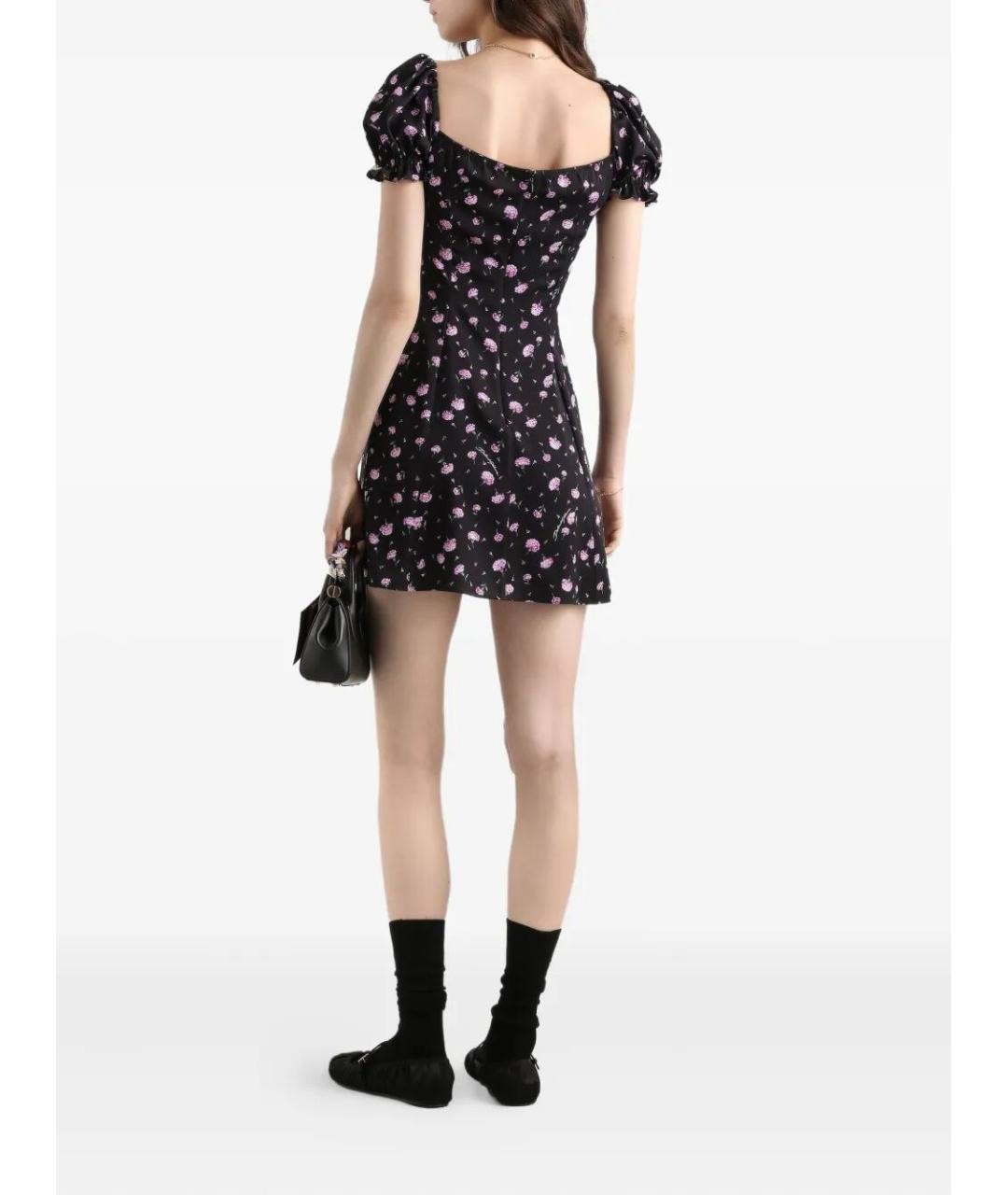 DOLCE&GABBANA Черное шелковое платье, фото 4