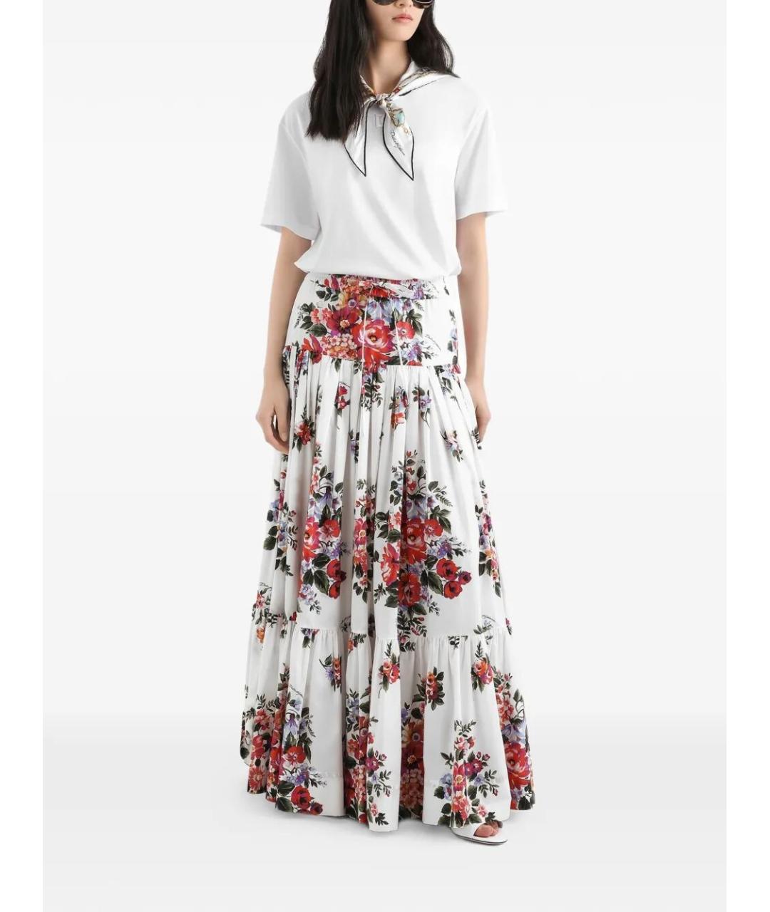 DOLCE&GABBANA Белая хлопковая футболка, фото 2