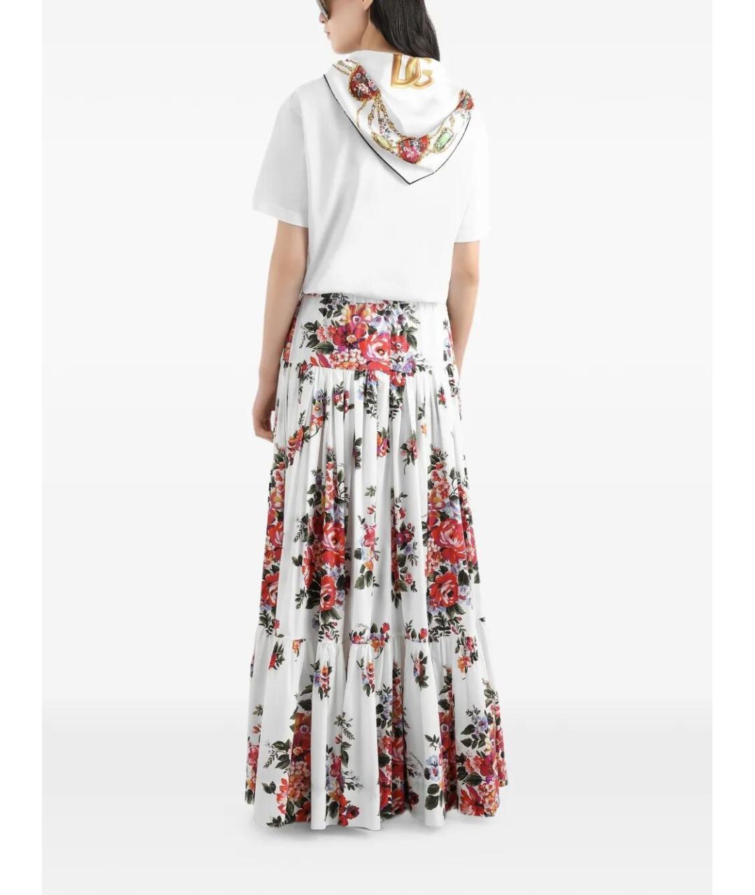 DOLCE&GABBANA Белая хлопковая футболка, фото 5