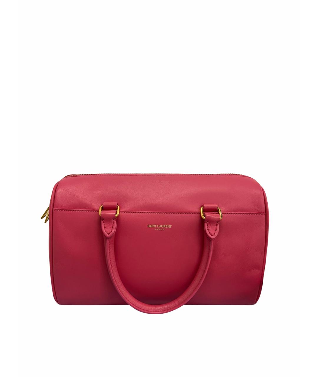 SAINT LAURENT Розовая кожаная сумка через плечо, фото 1