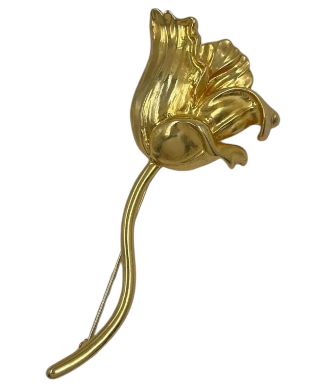 KENZO Золотая позолоченная булавка / брошь, фото 1