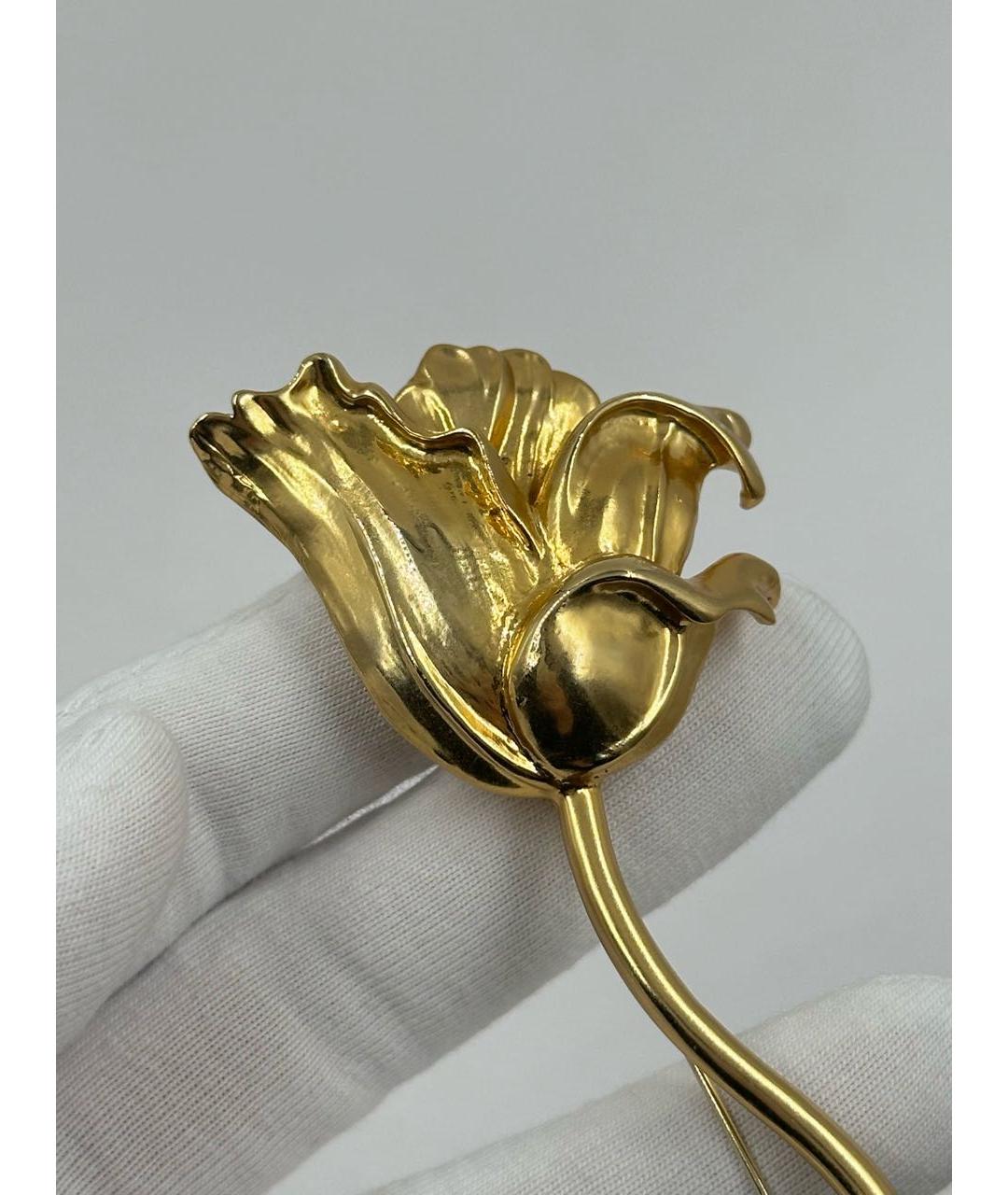 KENZO Золотая позолоченная булавка / брошь, фото 3