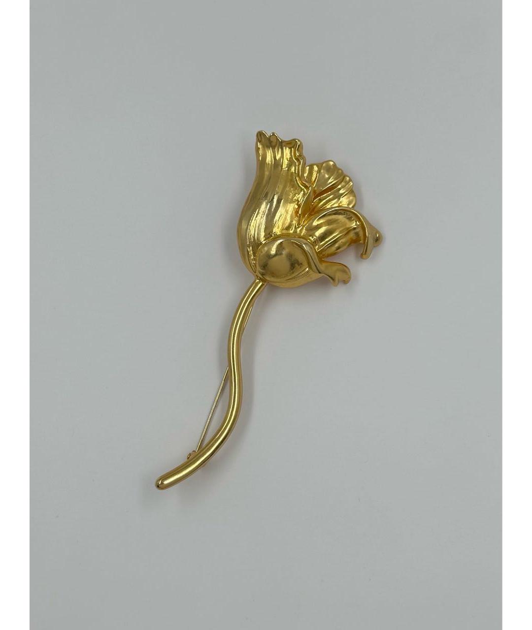 KENZO Золотая позолоченная булавка / брошь, фото 8