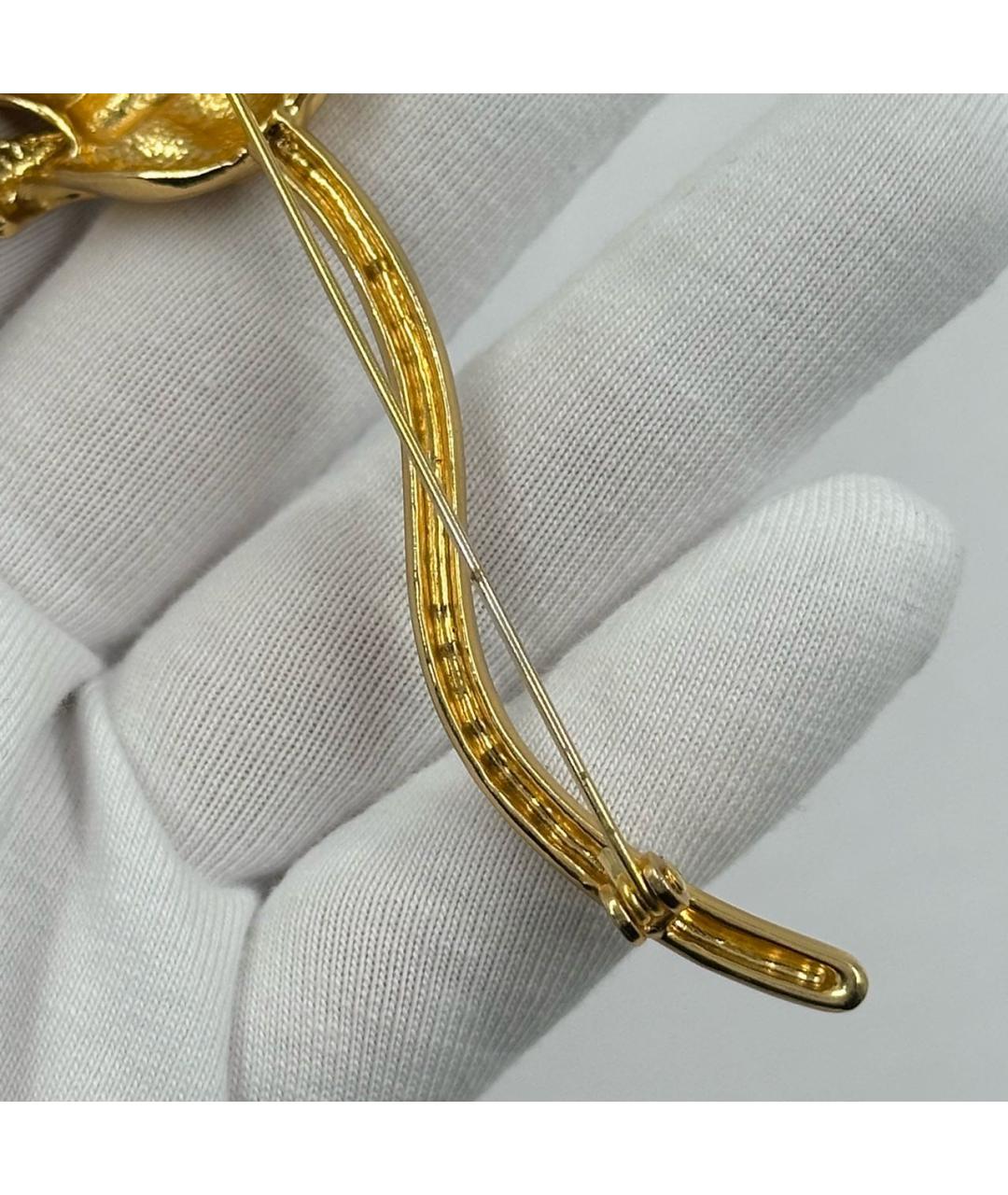 KENZO Золотая позолоченная булавка / брошь, фото 7