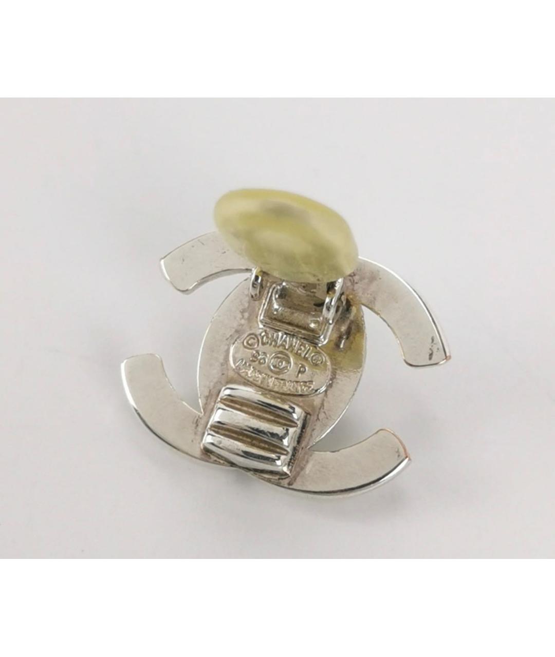 CHANEL Серебряные металлические серьги, фото 3