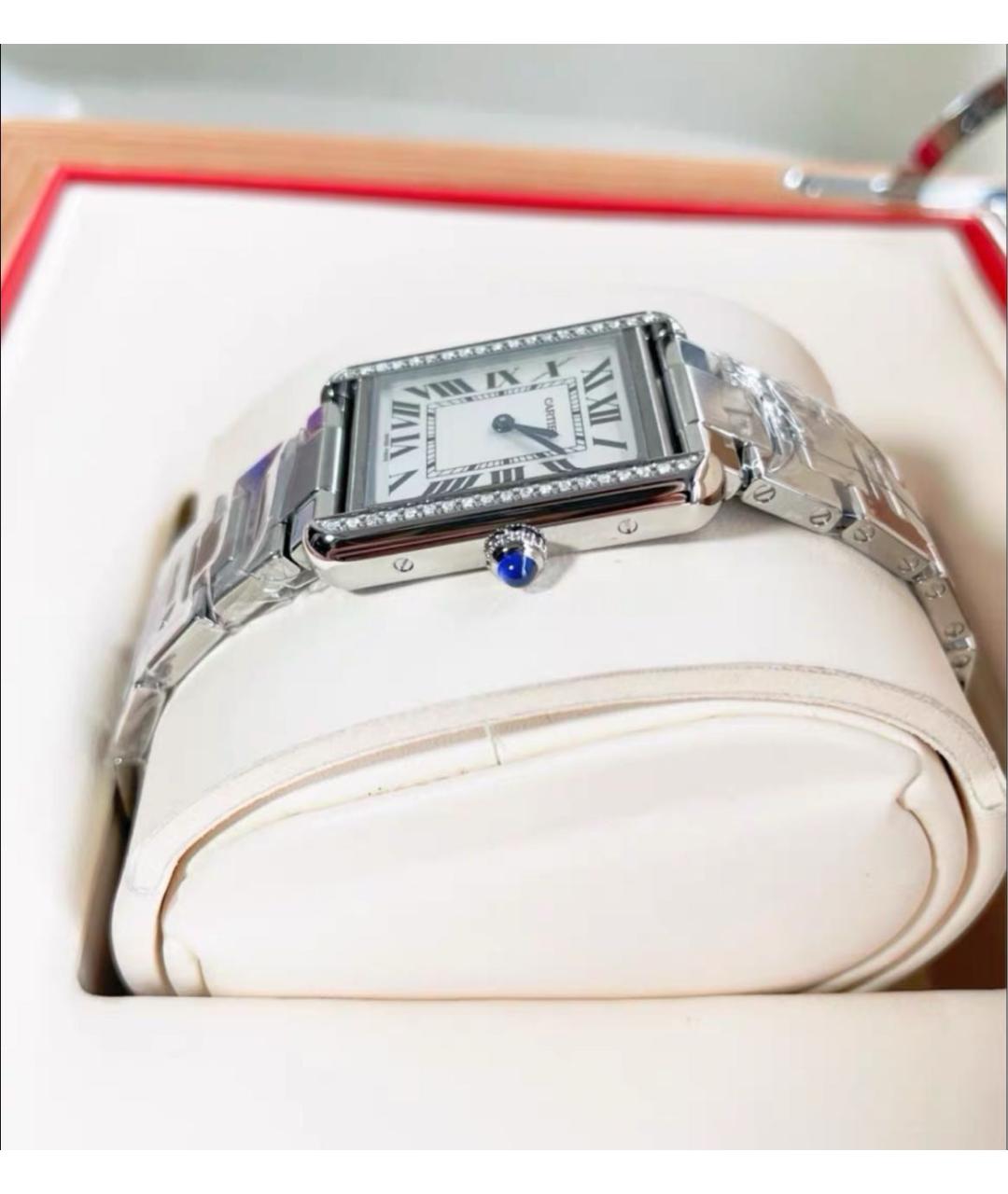 CARTIER Серебряные металлические часы, фото 4