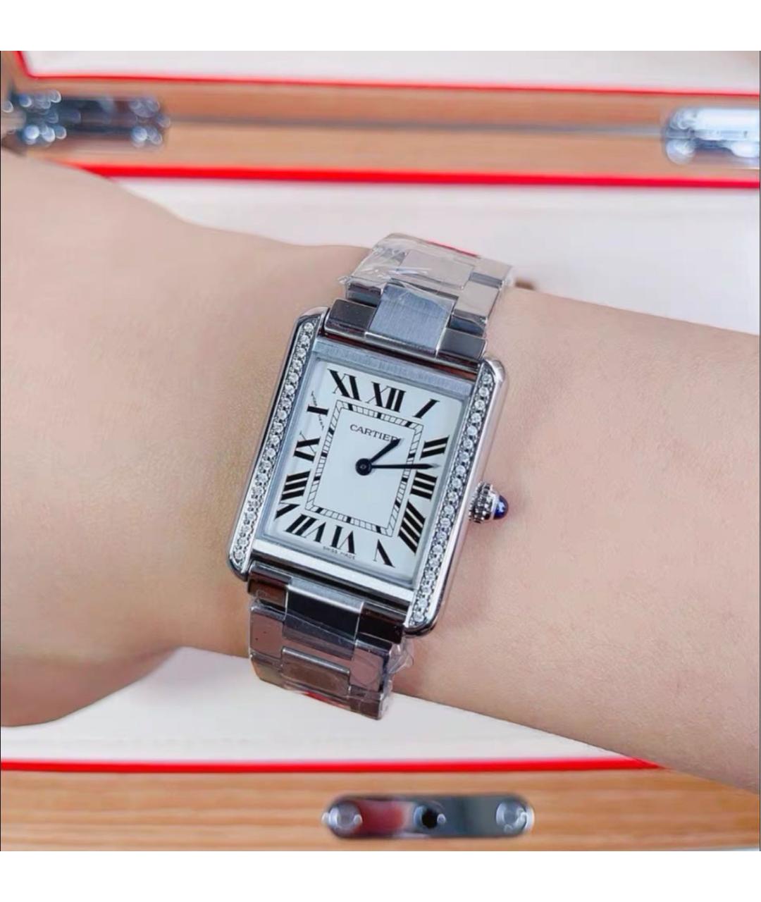 CARTIER Серебряные металлические часы, фото 2