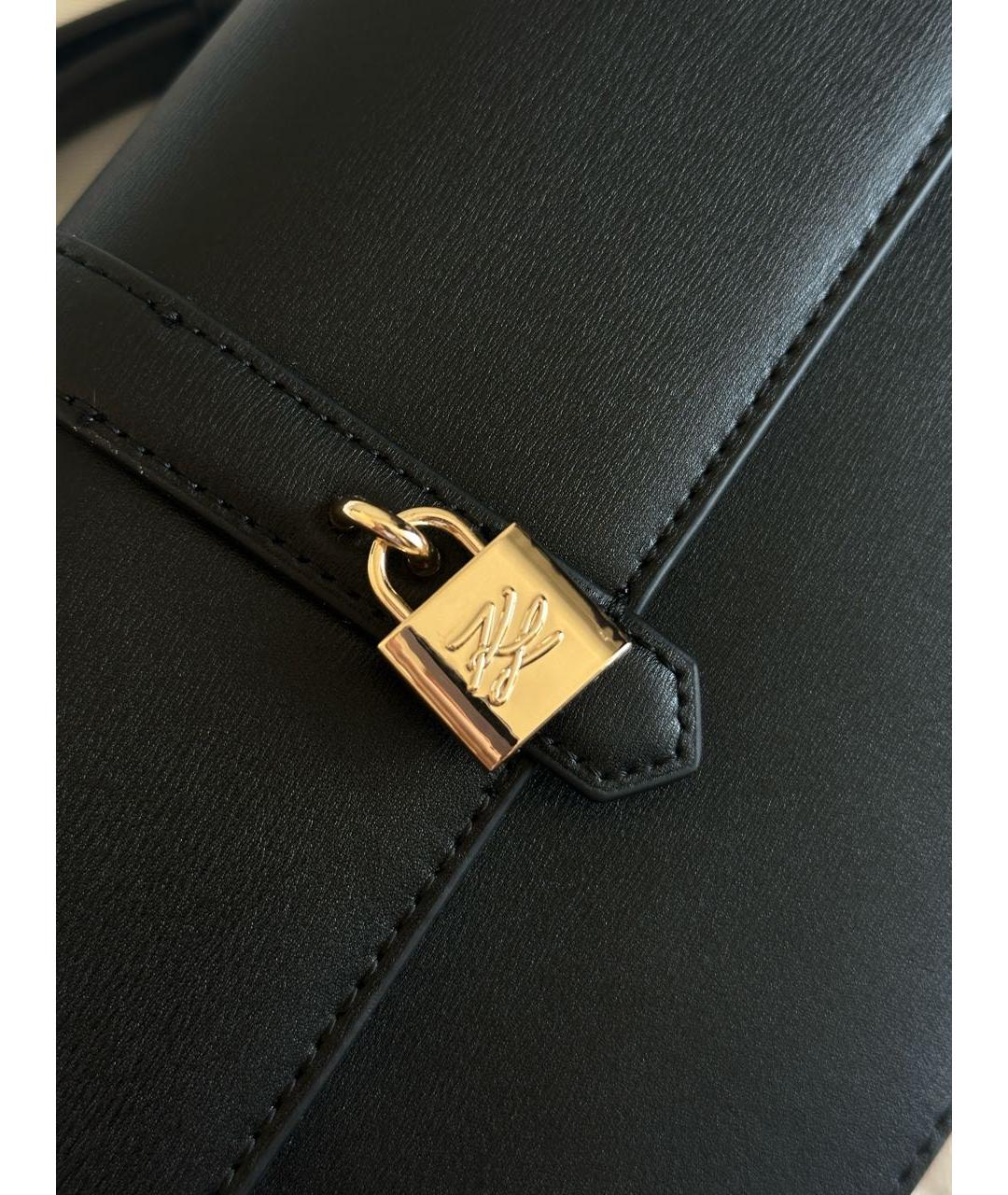 KARL LAGERFELD Черная кожаная сумка через плечо, фото 8