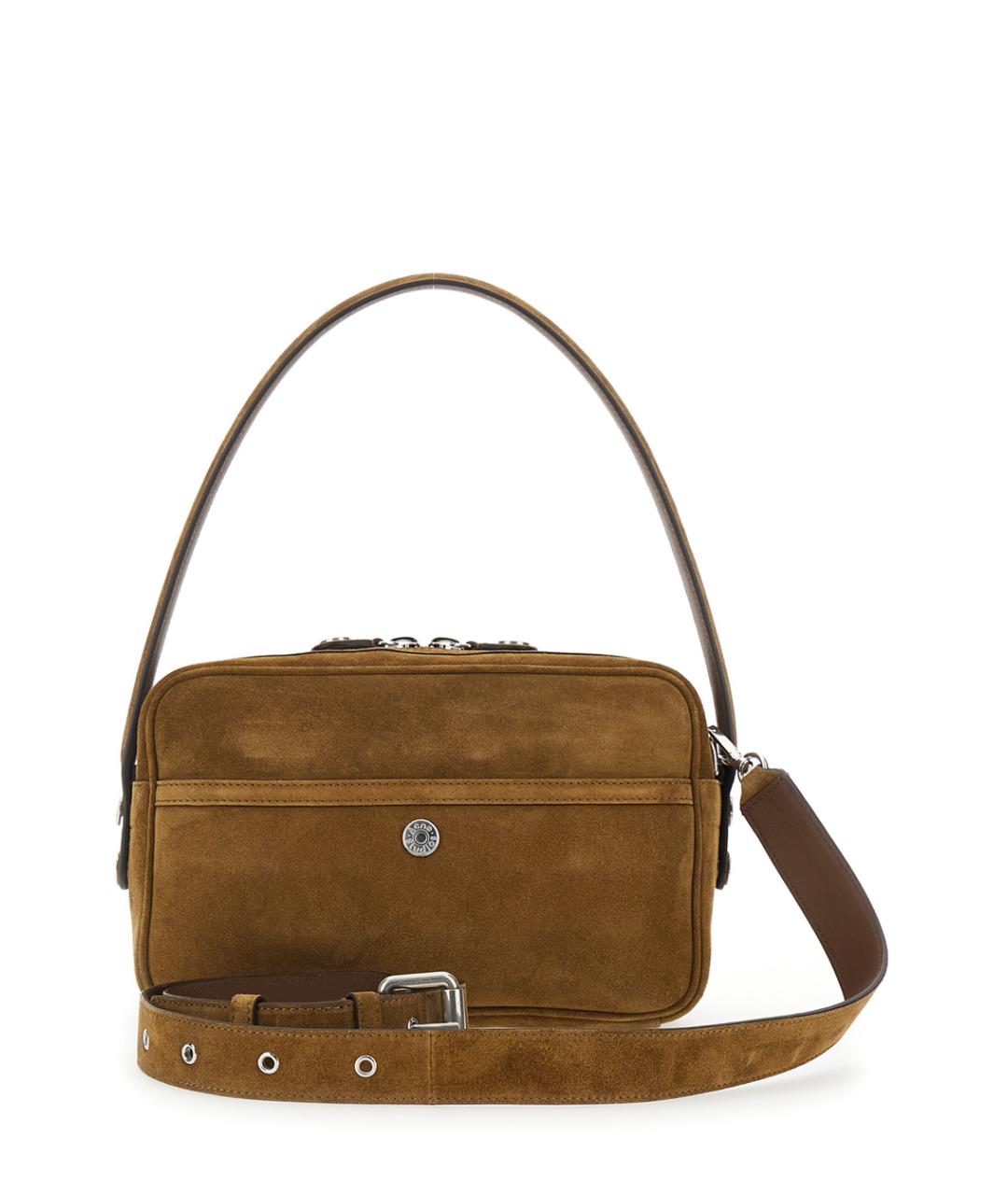 ACNE STUDIOS Коричневая замшевая сумка через плечо, фото 2