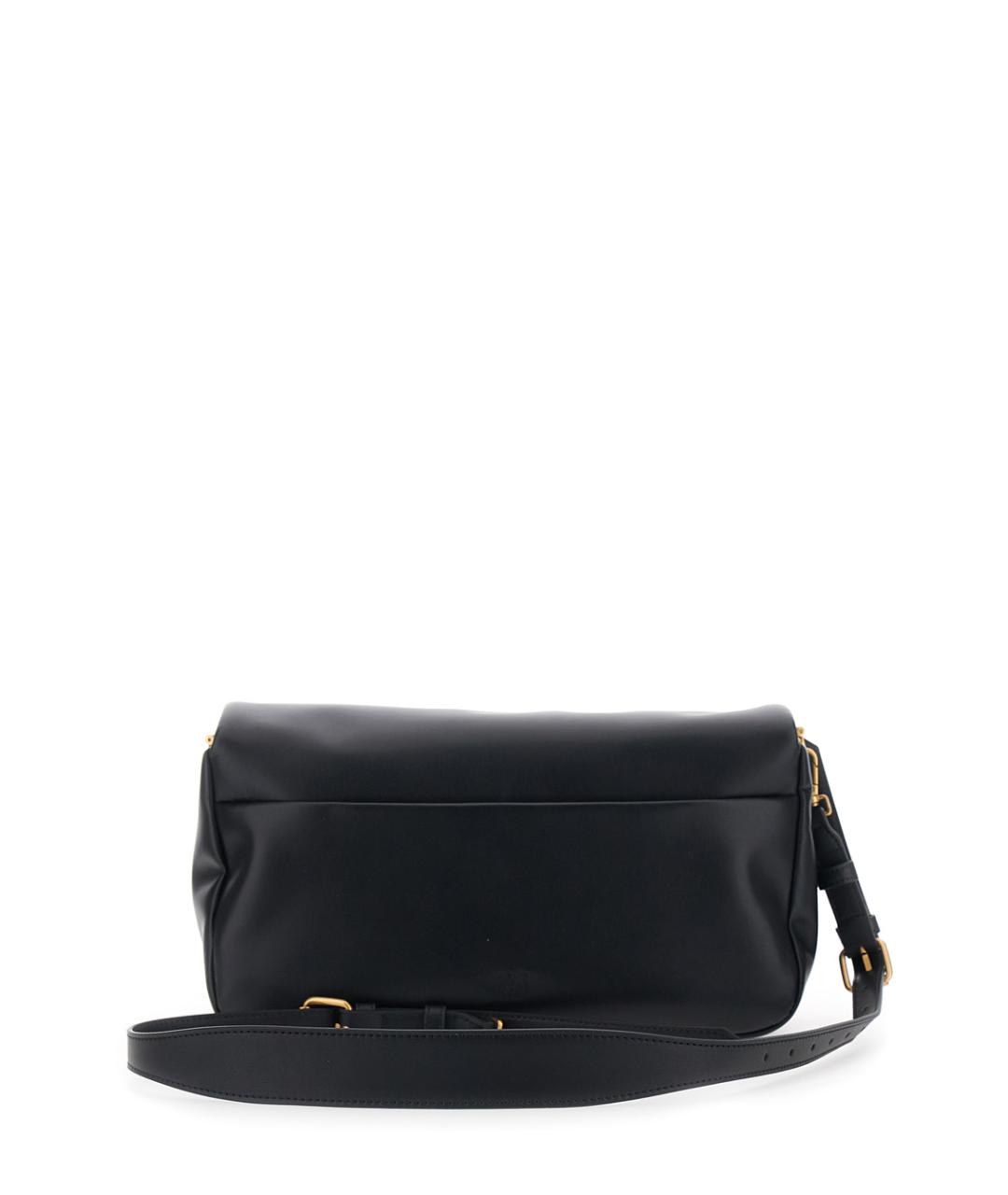 PINKO Черная кожаная сумка через плечо, фото 2