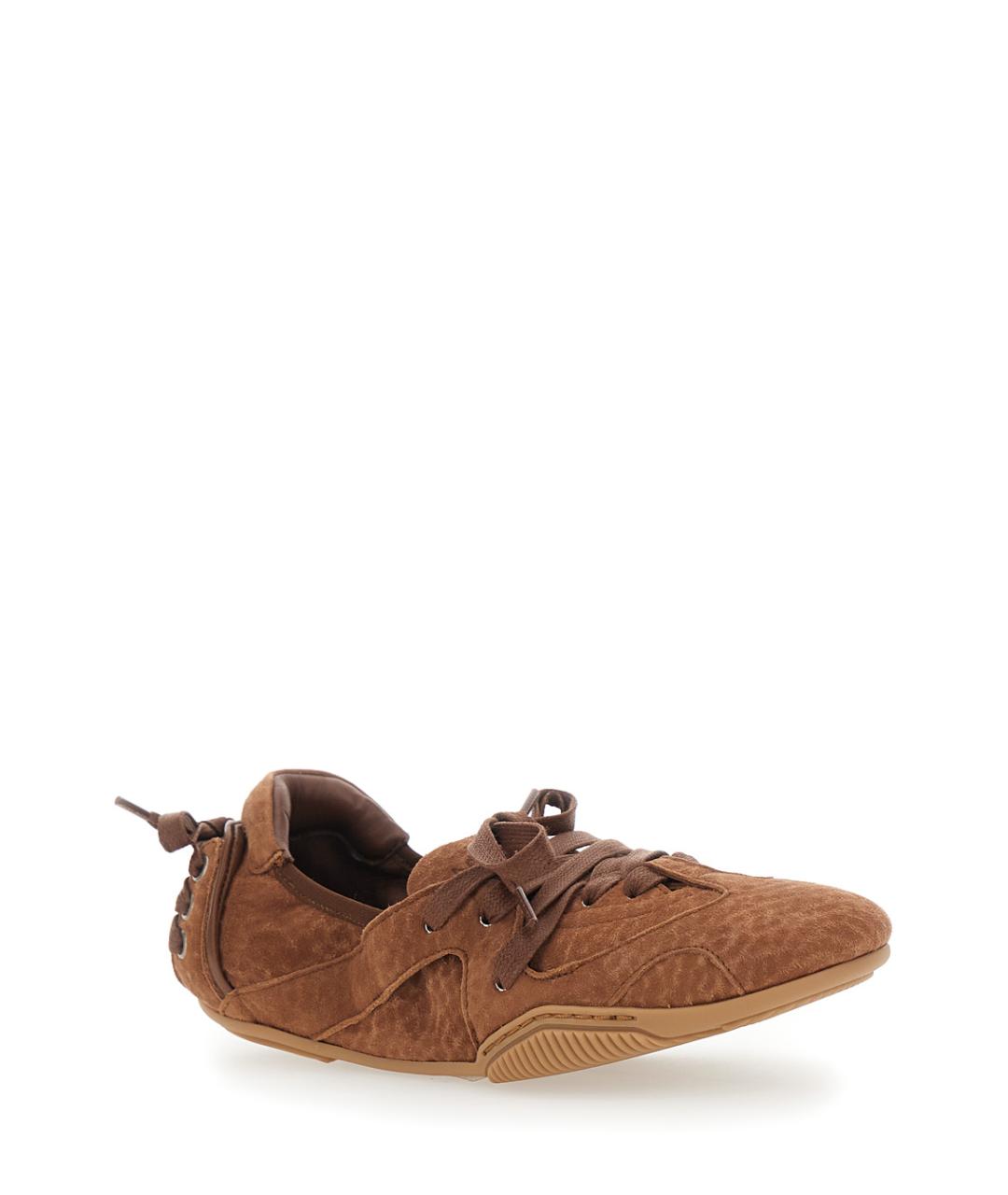 ACNE STUDIOS Коричневые замшевые балетки, фото 2