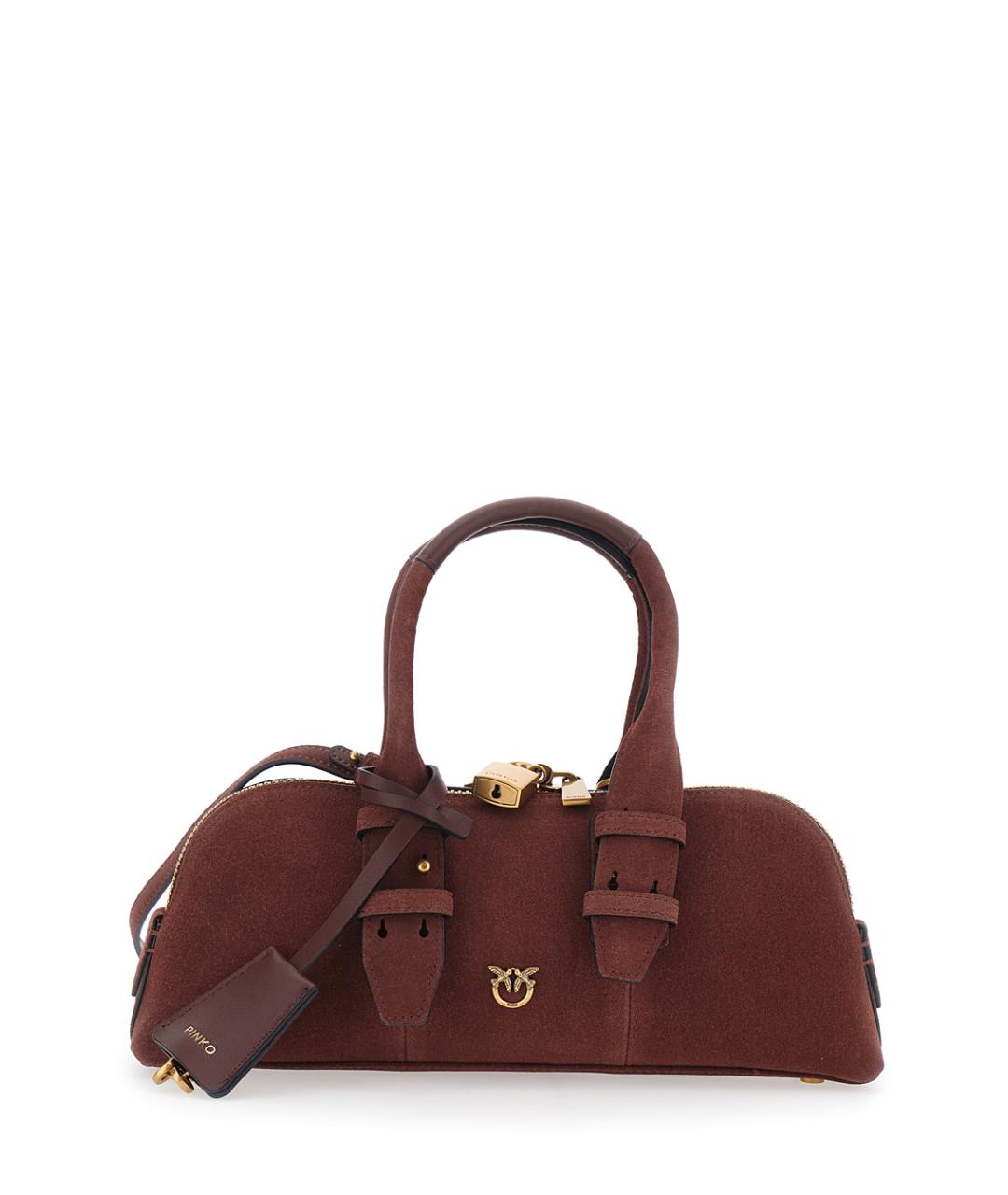 PINKO Красная замшевая сумка через плечо, фото 1