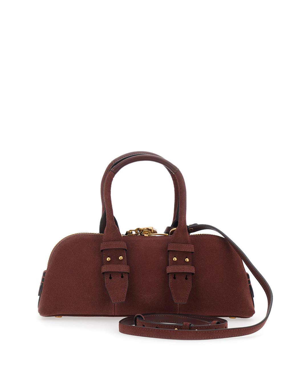 PINKO Красная замшевая сумка через плечо, фото 2