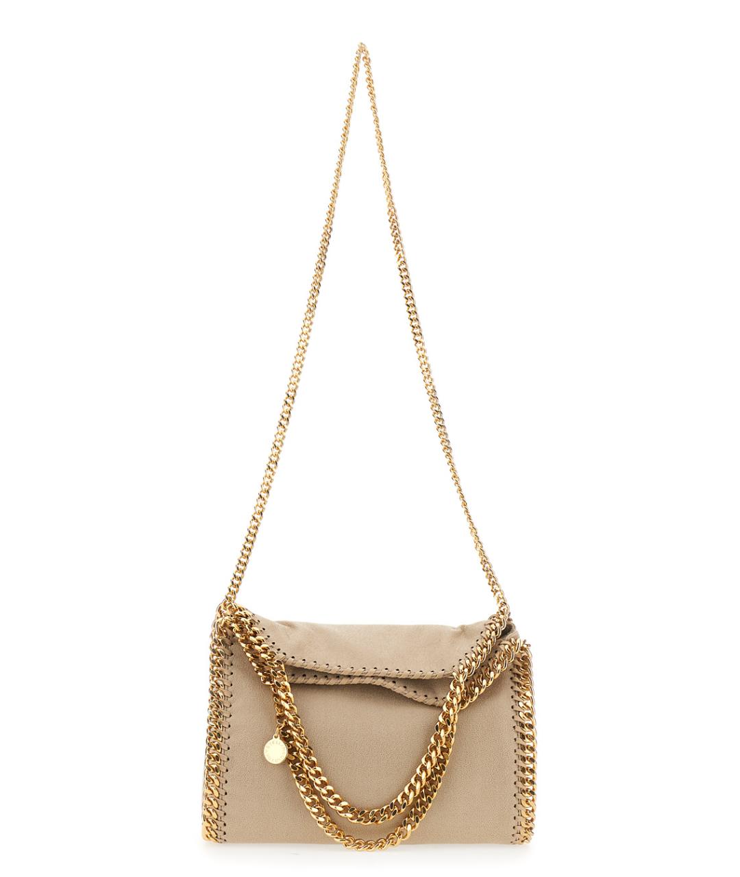 STELLA MCCARTNEY Бежевая сумка через плечо из искусственной кожи, фото 4