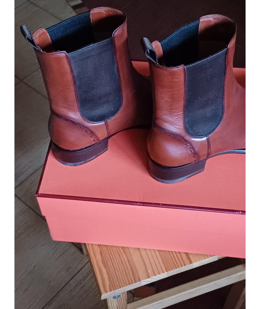 SANTONI Кожаные ботинки, фото 3