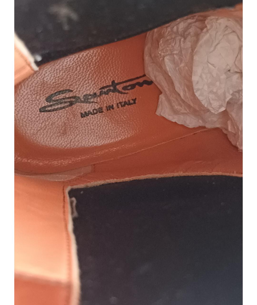 SANTONI Кожаные ботинки, фото 8