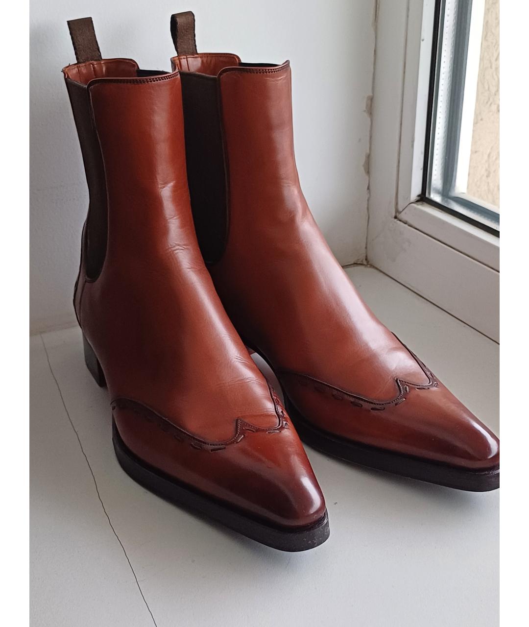 SANTONI Кожаные ботинки, фото 7