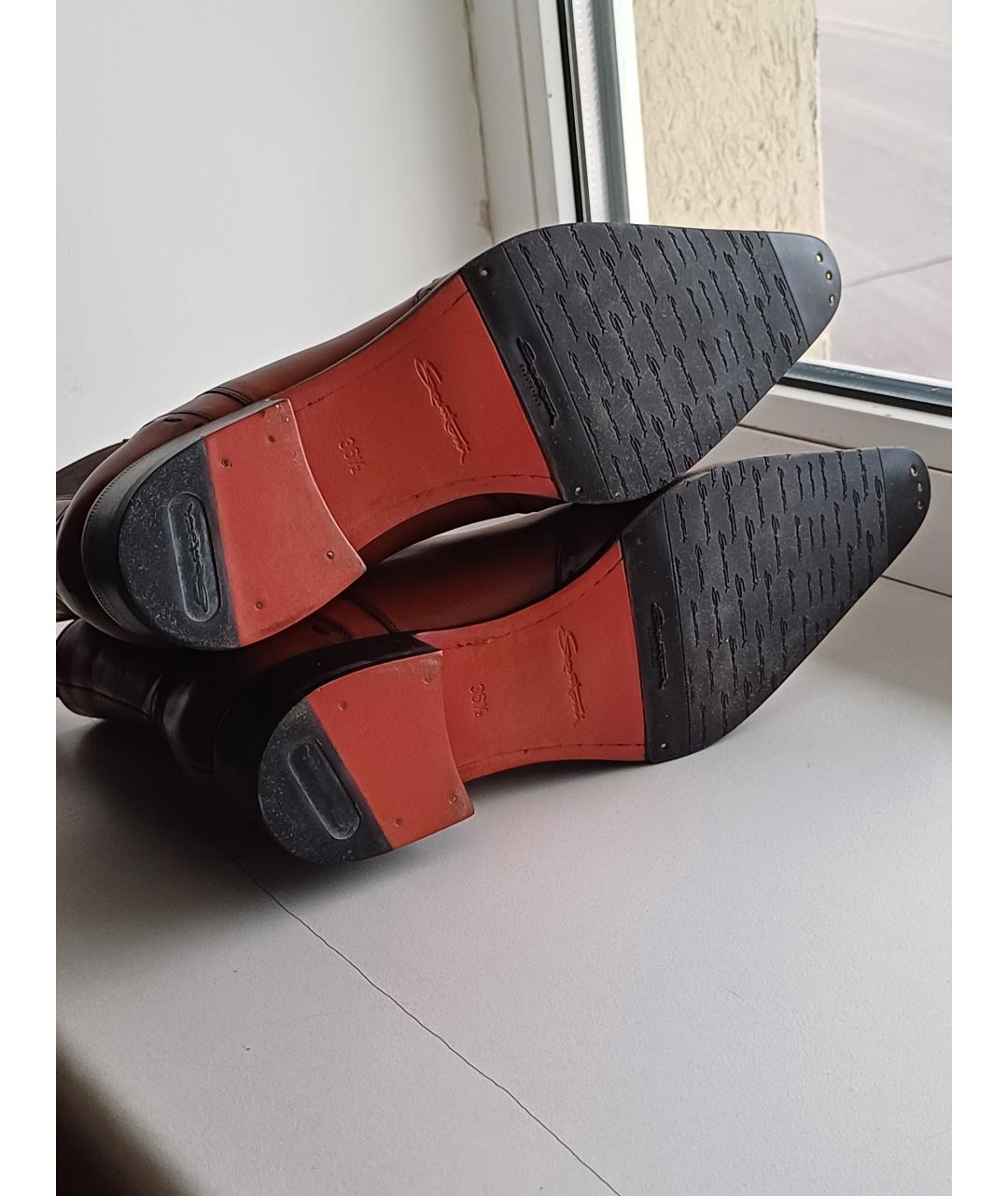 SANTONI Кожаные ботинки, фото 5