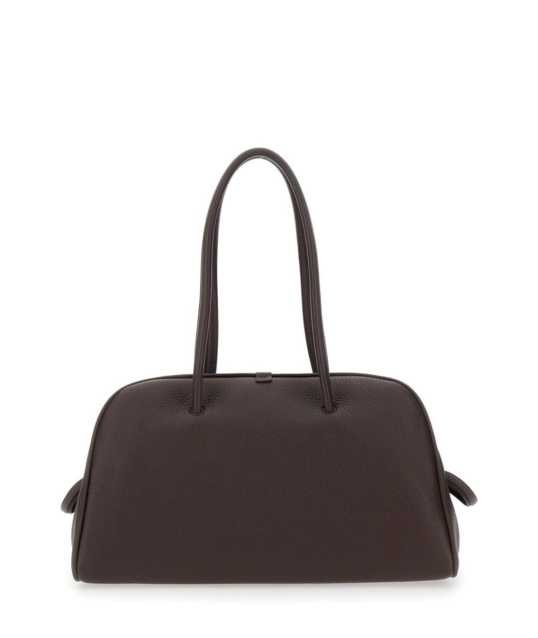 JACQUEMUS Коричневая кожаная сумка тоут, фото 2