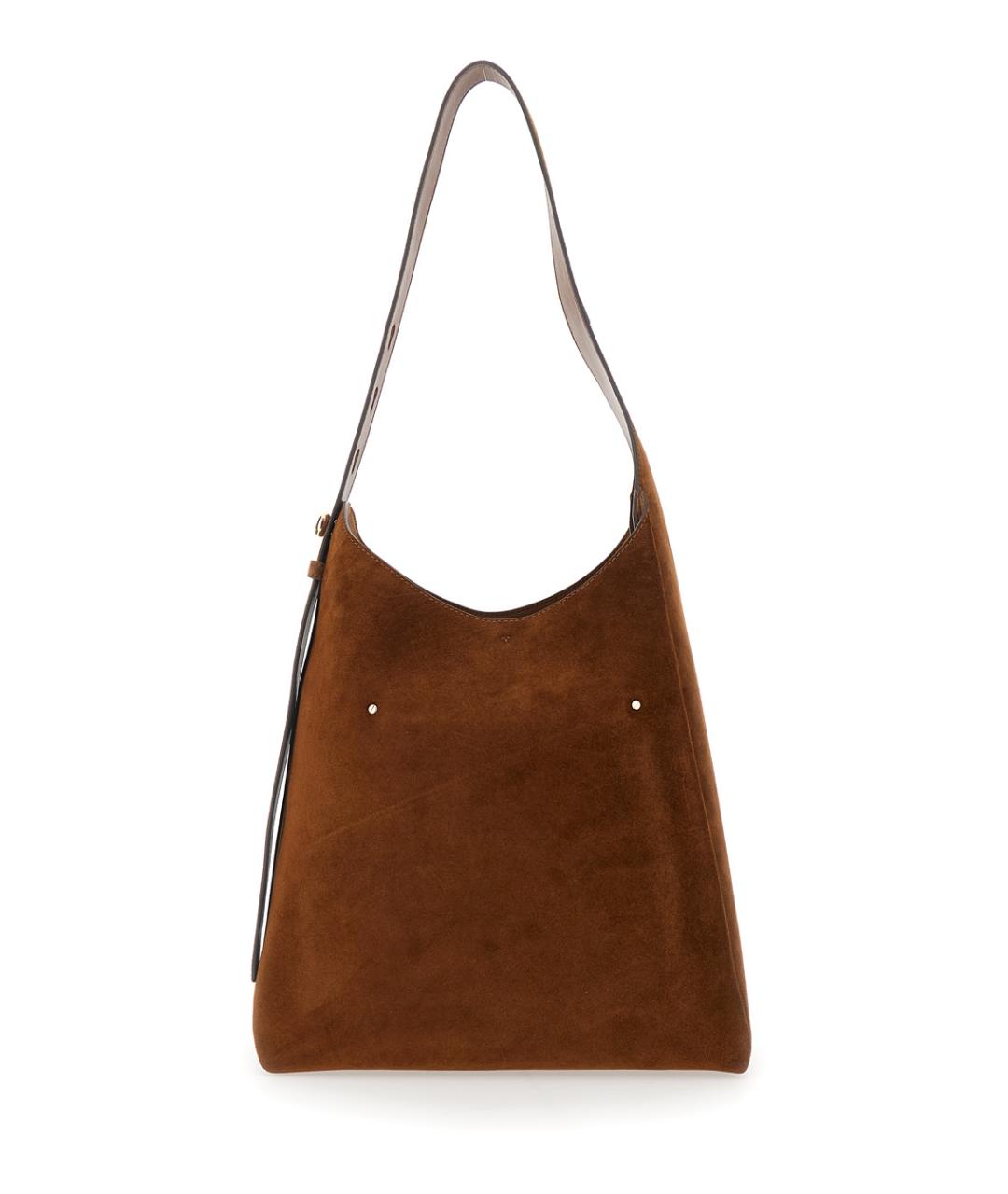 TORY BURCH Коричневая замшевая сумка тоут, фото 2