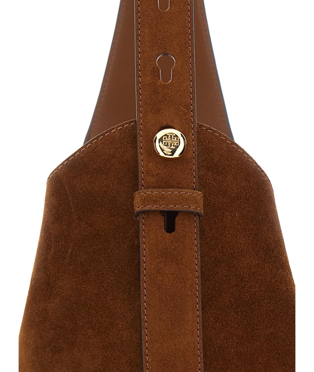 TORY BURCH Коричневая замшевая сумка тоут, фото 3