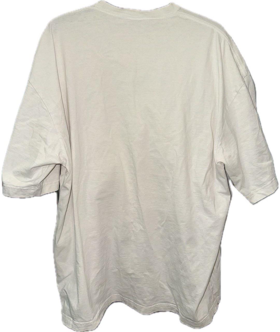 BALENCIAGA Белая хлопковая футболка, фото 2