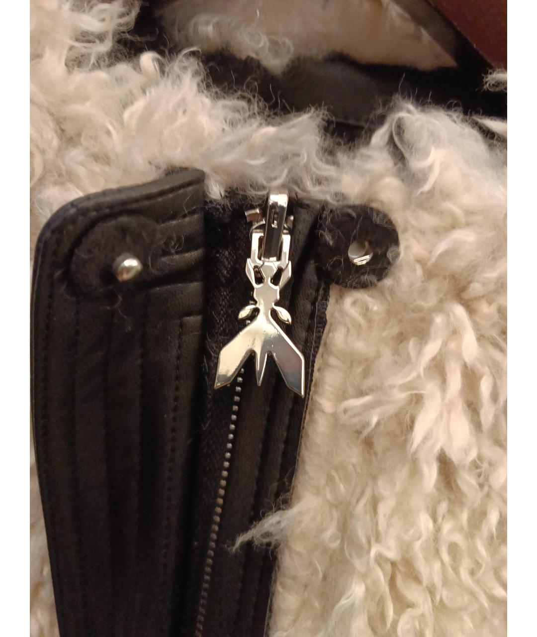 PATRIZIA PEPE Бежевое полиэстеровое пальто, фото 4