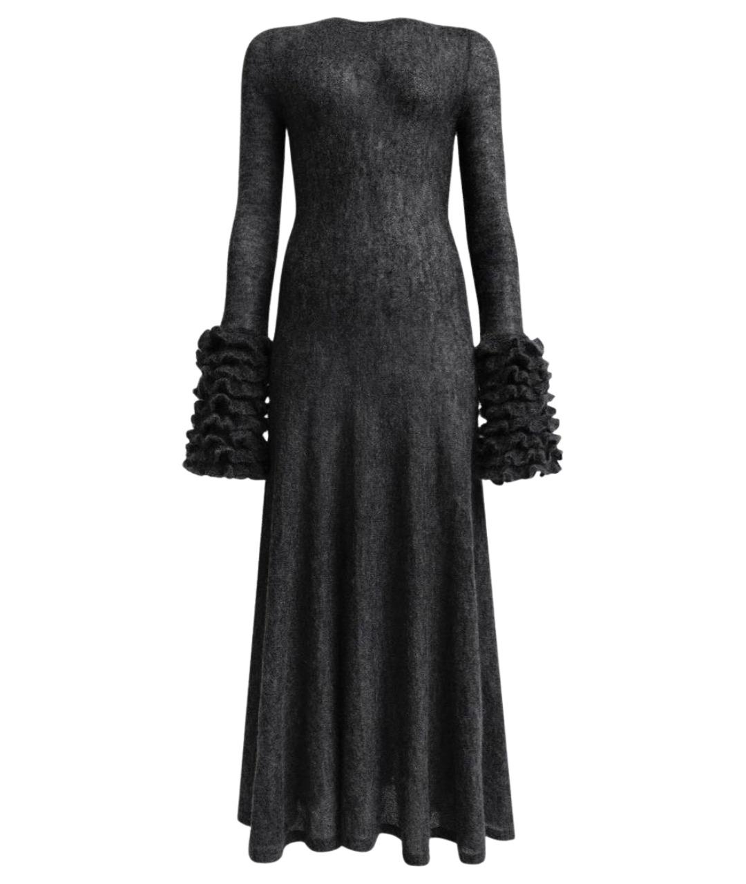 ALAIA Серое шерстяное платье, фото 1